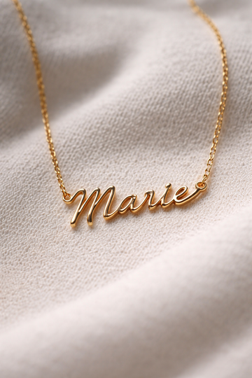 Handschrift Anhänger aus 18K Gold ✙ Personalisierter Schmuck nach Ihrer Vorlage